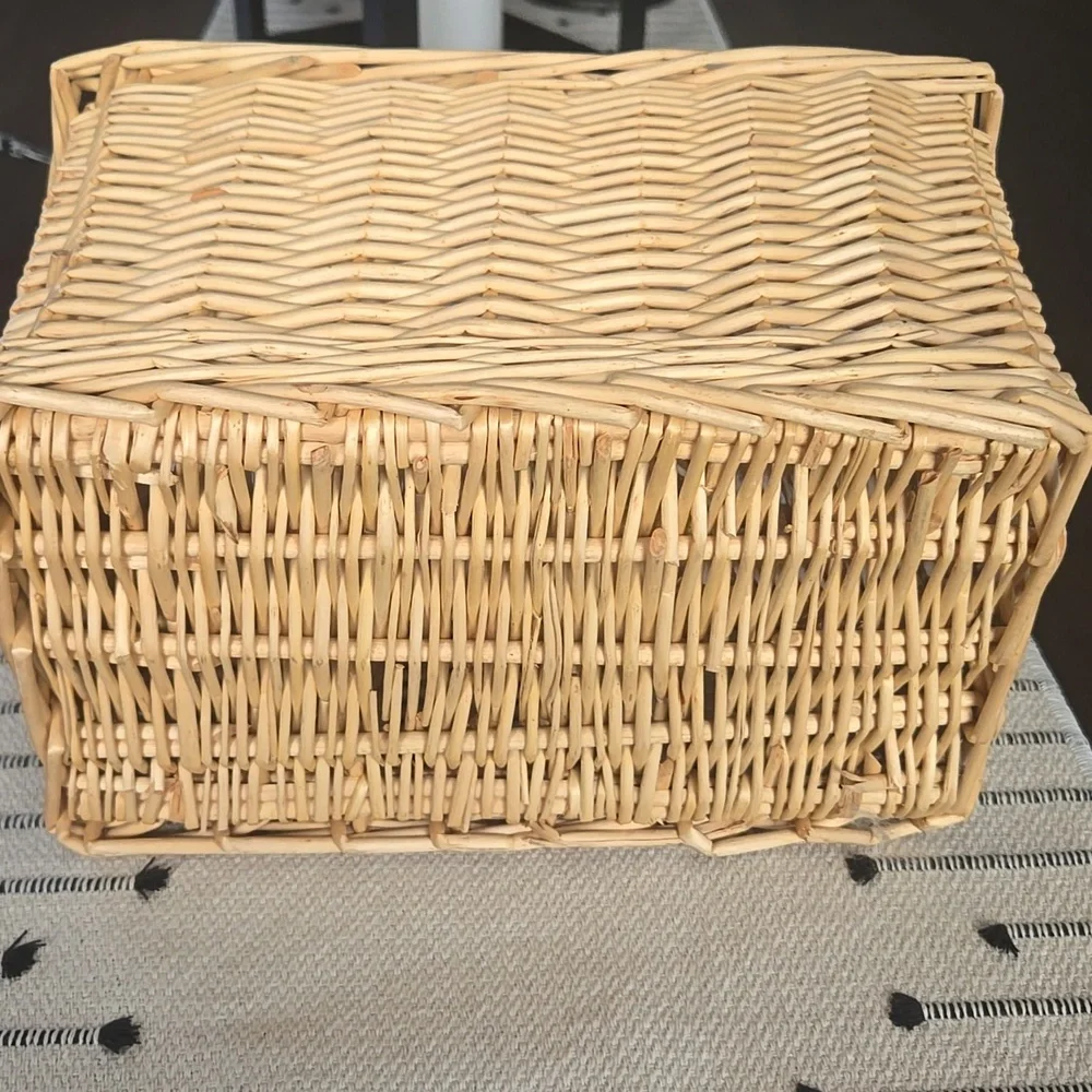 Crate & Barrel Wicker Basket